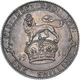 1910 Shilling - Edward VII British Silver Coin - Very Nice