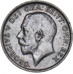 1915 Shilling - George V British Silver Coin - Nice