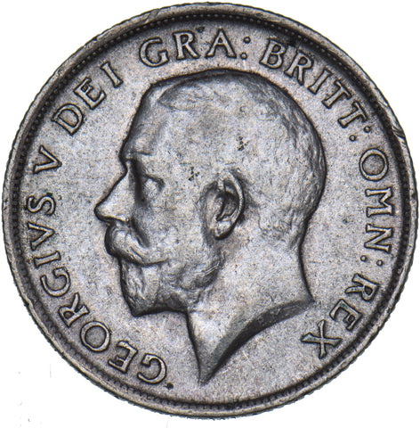1915 Shilling - George V British Silver Coin - Nice