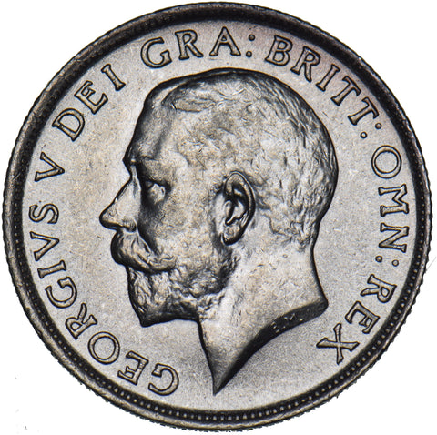 1917 Shilling - George V British Silver Coin - Very Nice