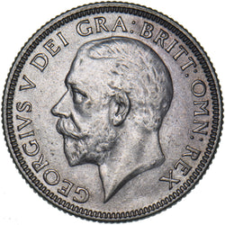 1932 Shilling - George V British Silver Coin - Very Nice