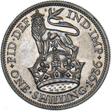 1936 Shilling - George V British Silver Coin - Very Nice