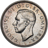 1937 Proof English Shilling - George VI British Silver Coin - Superb