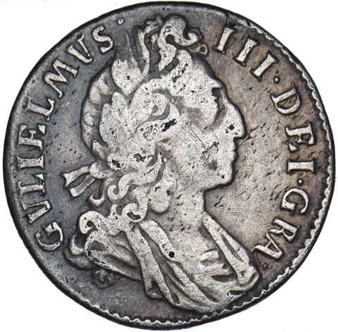 1697 Sixpence - William III British Silver Coin