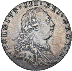1787 Sixpence - George III British Silver Coin - Nice