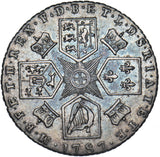 1787 Sixpence - George III British Silver Coin - Nice