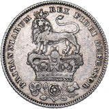 1829 Sixpence - George IV British Silver Coin - Nice