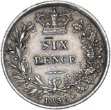 1835 Sixpence - William IV British Silver Coin
