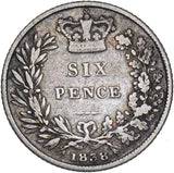 1838 Sixpence - Victoria British Silver Coin
