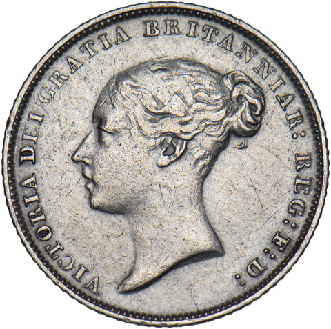 1844 Sixpence - Victoria British Silver Coin
