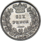 1844 Sixpence - Victoria British Silver Coin