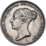 1846 Sixpence - Victoria British Silver Coin - Very Nice