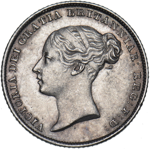 1846 Sixpence - Victoria British Silver Coin - Very Nice