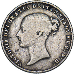 1859 Sixpence - Victoria British Silver Coin