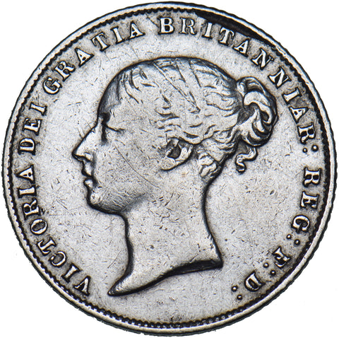 1860 Sixpence - Victoria British Silver Coin
