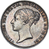 1866 Sixpence - Victoria British Silver Coin - Very Nice