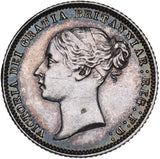 1873 Sixpence - Victoria British Silver Coin - Very Nice