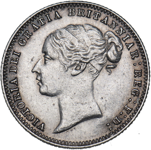 1879 Sixpence - Victoria British Silver Coin - Very Nice