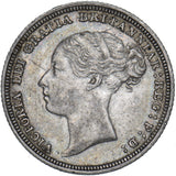 1880 Sixpence - Victoria British Silver Coin - Nice