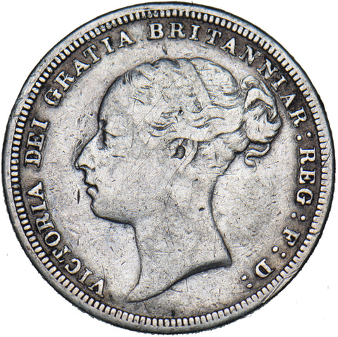1880 Sixpence - Victoria British Silver Coin