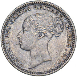 1880 Sixpence - Victoria British Silver Coin - Nice