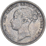 1880 Sixpence - Victoria British Silver Coin - Nice