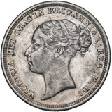 1886 Sixpence - Victoria British Silver Coin - Nice