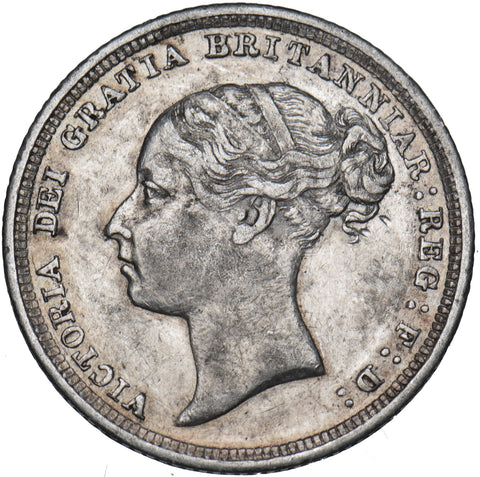 1886 Sixpence - Victoria British Silver Coin - Nice