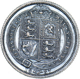 1887 Sixpence - Victoria British Silver Coin - Nice