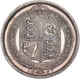 1887 Sixpence - Victoria British Silver Coin - Very Nice