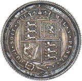 1887 Sixpence - Victoria British Silver Coin - Nice