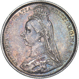 1889 Sixpence - Victoria British Silver Coin - Nice