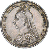 1890 Sixpence - Victoria British Silver Coin - Nice