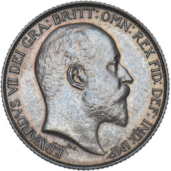 1902 Matt Proof Sixpence - Edward VII British Silver Coin - Superb