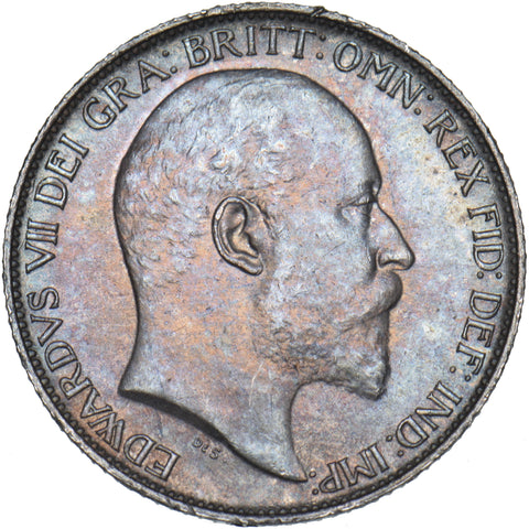 1902 Sixpence - Edward VII British Silver Coin - Superb