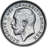 1918 Sixpence - George V British Silver Coin - Very Nice