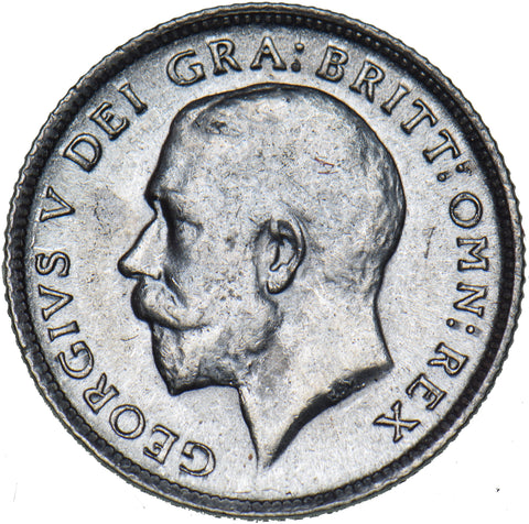 1918 Sixpence - George V British Silver Coin - Very Nice