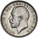 1919 Sixpence - George V British Silver Coin - Very Nice