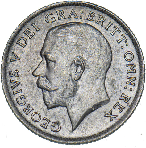 1920 Sixpence - George V British Silver Coin - Very Nice