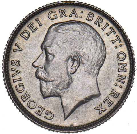 1924 Sixpence - George V British Silver Coin - Superb
