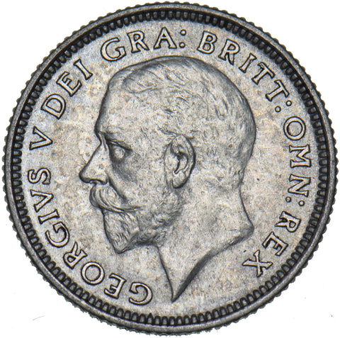 1926 Sixpence - George V British Silver Coin - Very Nice