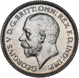 1927 Proof Sixpence - George V British Silver Coin - Superb