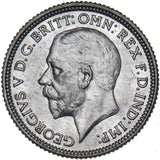 1928 Sixpence - George V British Silver Coin - Very Nice
