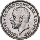 1931 Sixpence - George V British Silver Coin - Superb