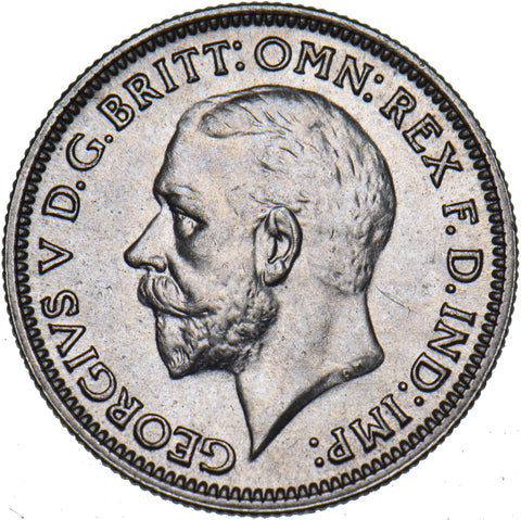 1931 Sixpence - George V British Silver Coin - Superb