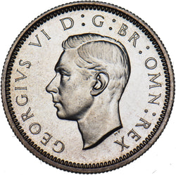 1937 Proof Sixpence - George VI British Silver Coin - Superb