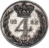 1823 Maundy Fourpence - George IV British Silver Coin - Very Nice