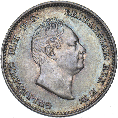 1836 Groat (Fourpence) - William IV British Silver Coin - Very Nice