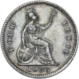 1836 Groat (Fourpence) - William IV British Silver Coin - Very Nice