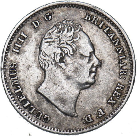 1837 Groat (Fourpence) - William IV British Silver Coin - Nice